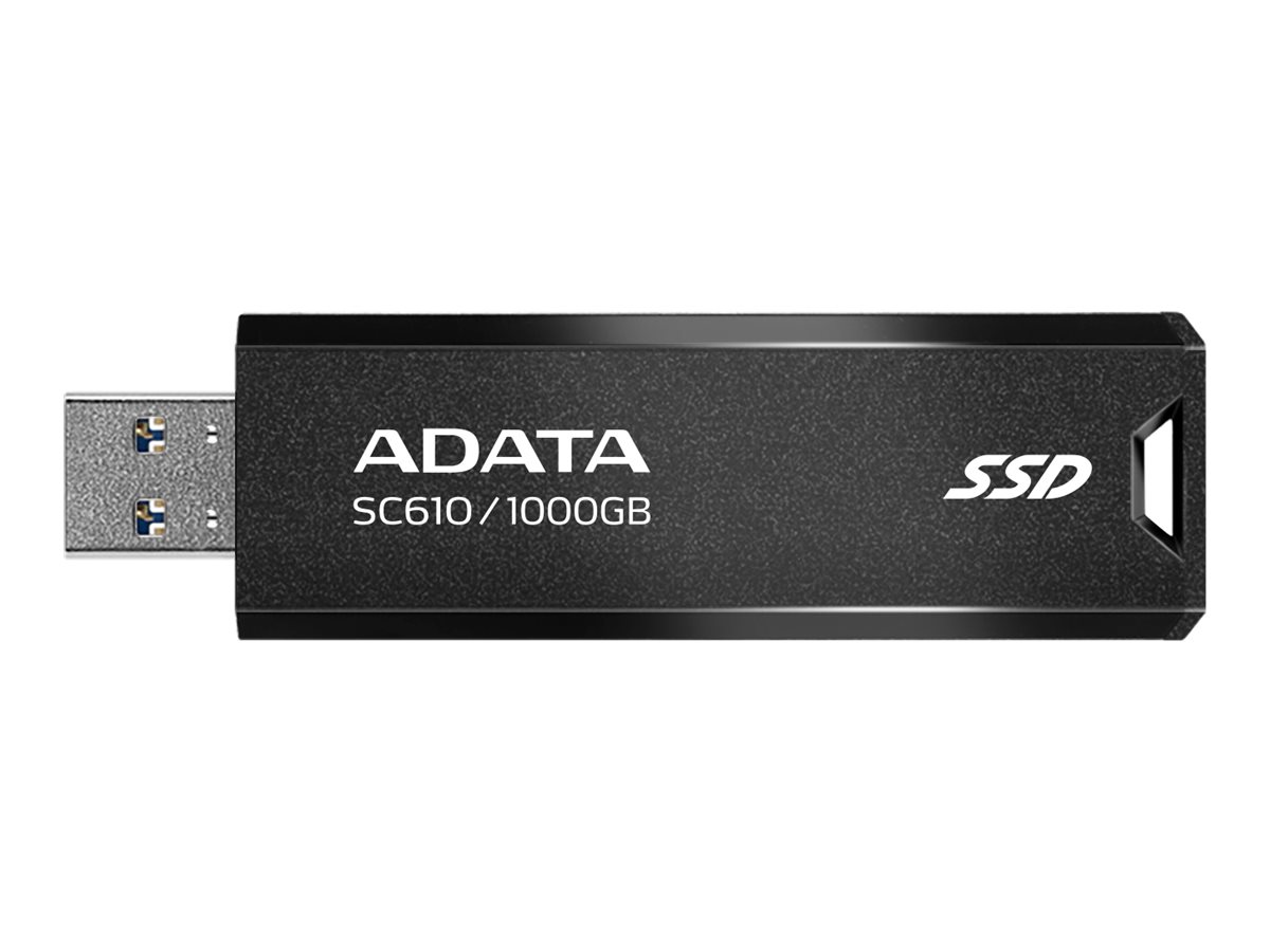 ADATA SC610 - USB flashdrive - 1 TB - USB 3.2 Gen 2 - sort