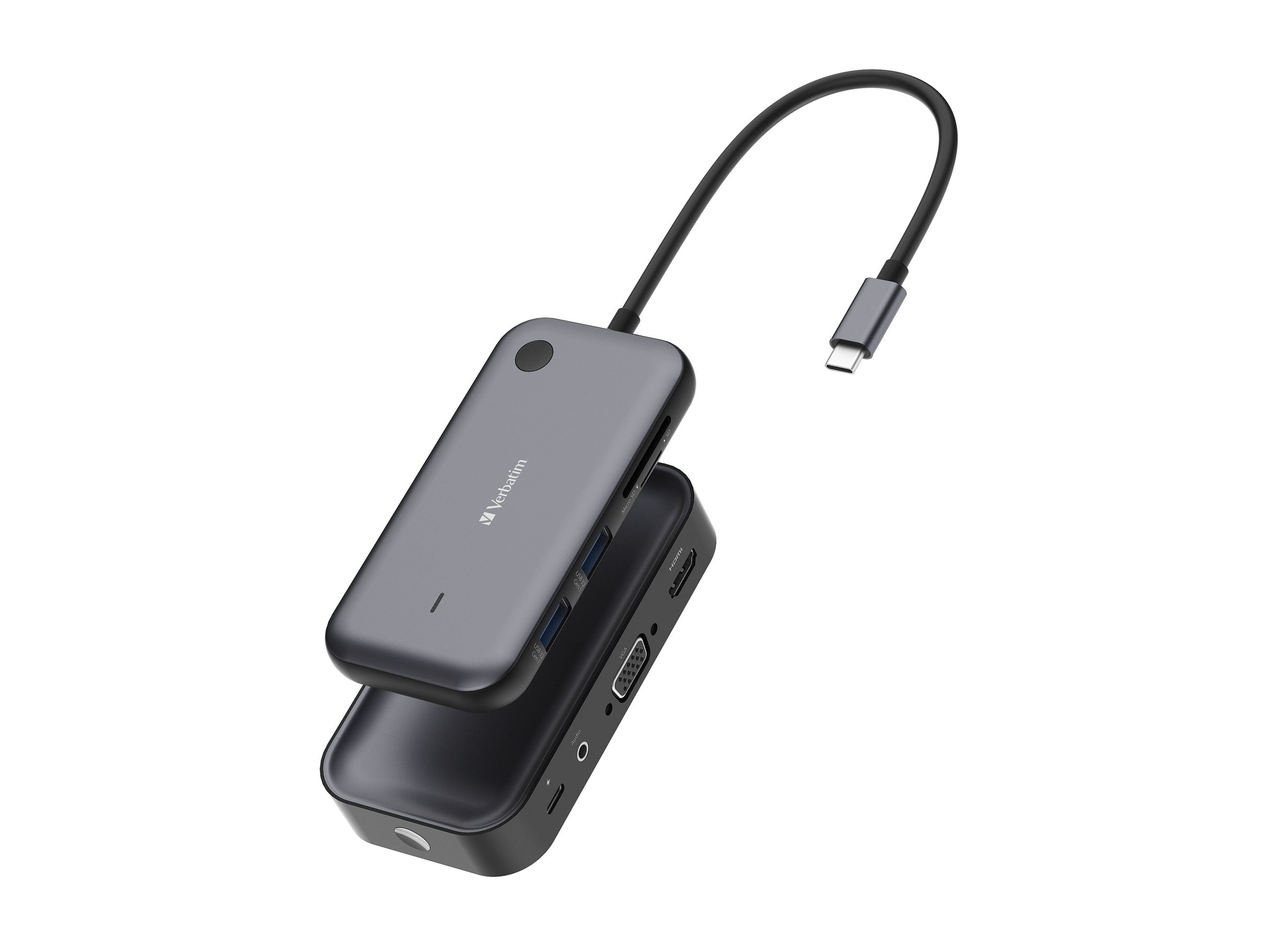 Verbatim - Share My Screen Usb-c Wireless Display Adapter 1080p W/hub