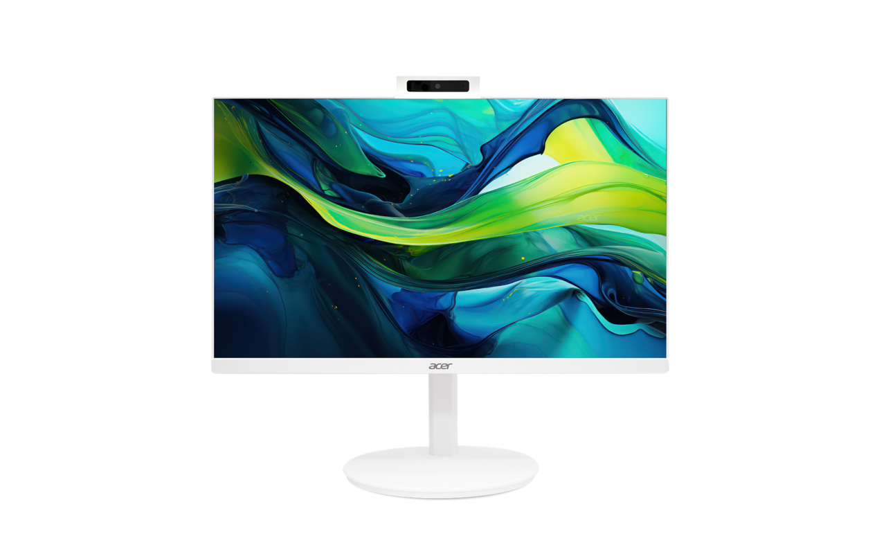 Acer Aspire C 27 C27A-GRPL - Alt-i-én Core 5 120U / op til 5 GHz - RAM 16 GB - SSD 512 GB - Intel Graphics - Gigabit Ethernet, IEEE 802.11ax (Wi-Fi 6), Bluetooth - Win 11 Home - skærm: LED 27 1920 x 1080 (Full HD) @ 120 Hz - hvid