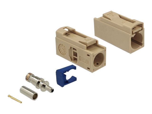 Delock FAKRA I jack 25 mm (long) for crimping Beige
