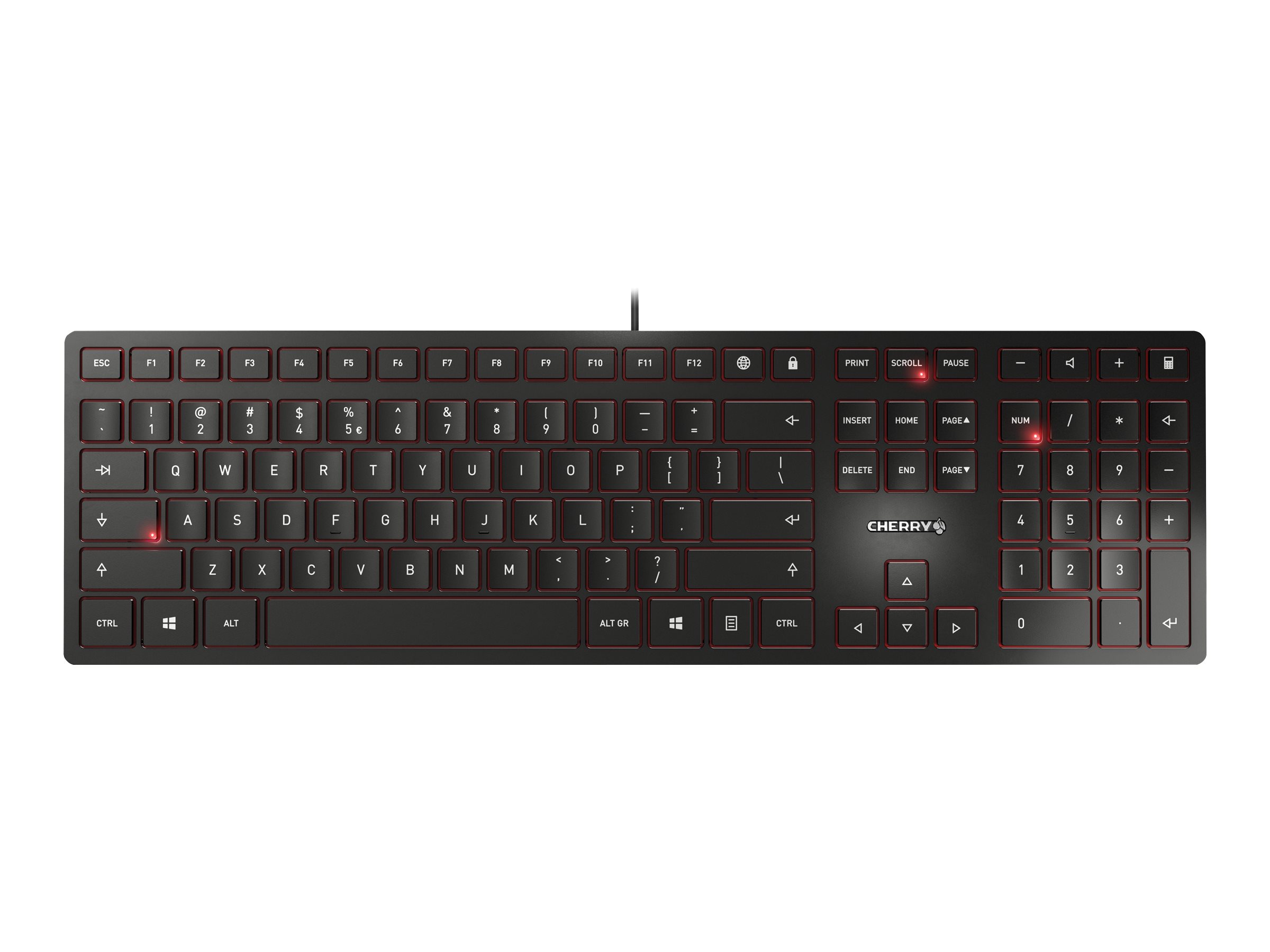 CHERRY KC 6000 SLIM Tastatur Kablet Engelsk