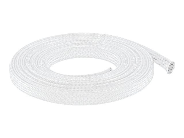 Delock Braided Sleeving stretchable 5m Hvid