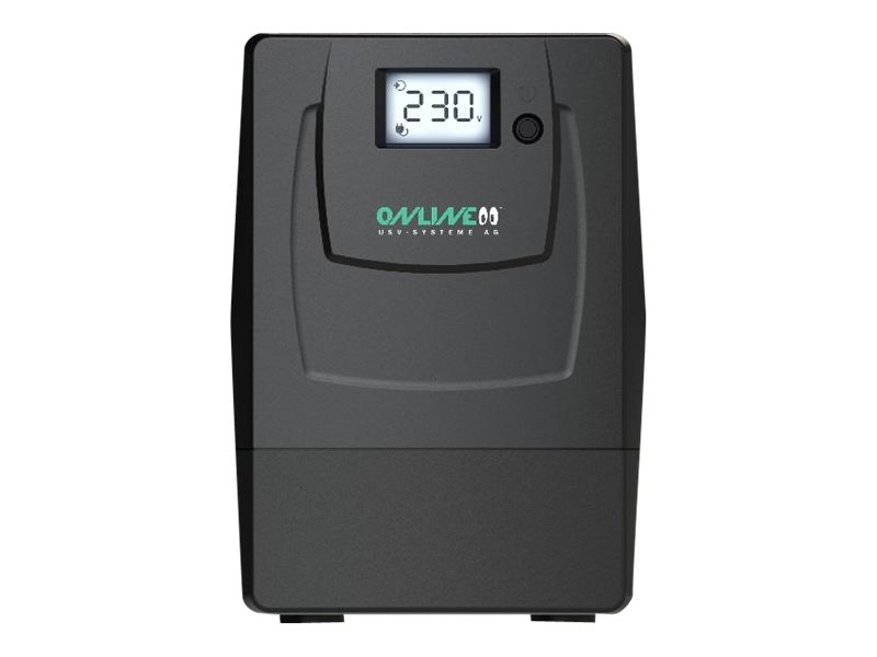 ONLINE USV YUNTO Smile 400 - UPS - AC 220/230 V - 240 Watt - 400 VA - 4.5 At - output-stikforbindelser: 2