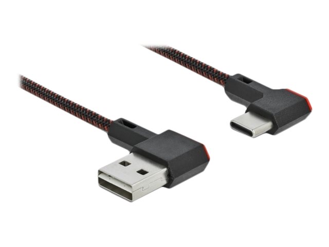 EASY-USB 2.0 kabel, Type-A til USB Type-C vinklet, 0,5 meter