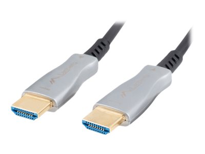 Lanberg HDMI-kabel med Ethernet 50m Sort