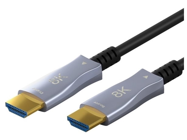 Goobay Optisk hybrid ultrahøjhastigheds HDMI™-kabel med Ethernet (AOC) højhastighedskabel, 8K @ 6Hz/ 4K @ 120 Hz, til lange transmissionsafstande, 30 m