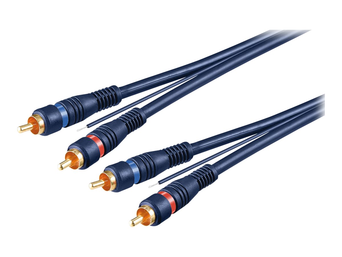 Pro Car HiFi stereo RCA connector cable double shielded