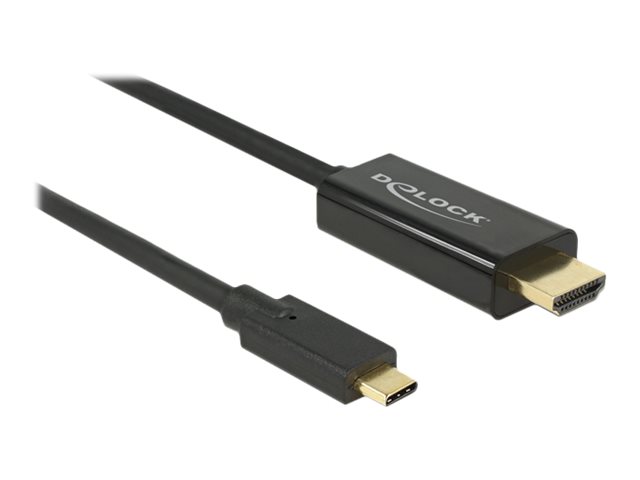 Delock - Ekstern videoadapter - Parade PS171 - USB-C - HDMI - sort - detailsalg