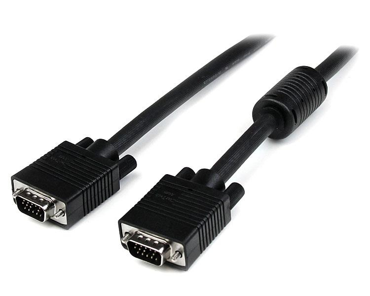 StarTech.com 2m Coax High Resolution Monitor VGA Video Cable HD15 M/M VGA-kabel 2m Sort