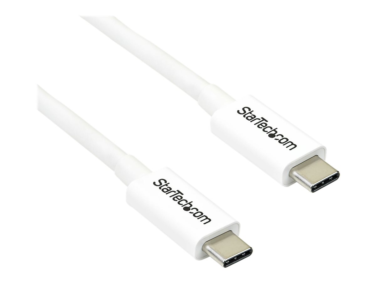 StarTech.com 6.6ft (2m) Thunderbolt 3 Cable, 20Gbps, 100W PD, 4K Video, Thunderbolt-Certified, Compatible w/ TB4/USB 3.2/DisplayPort Thunderbolt kabel