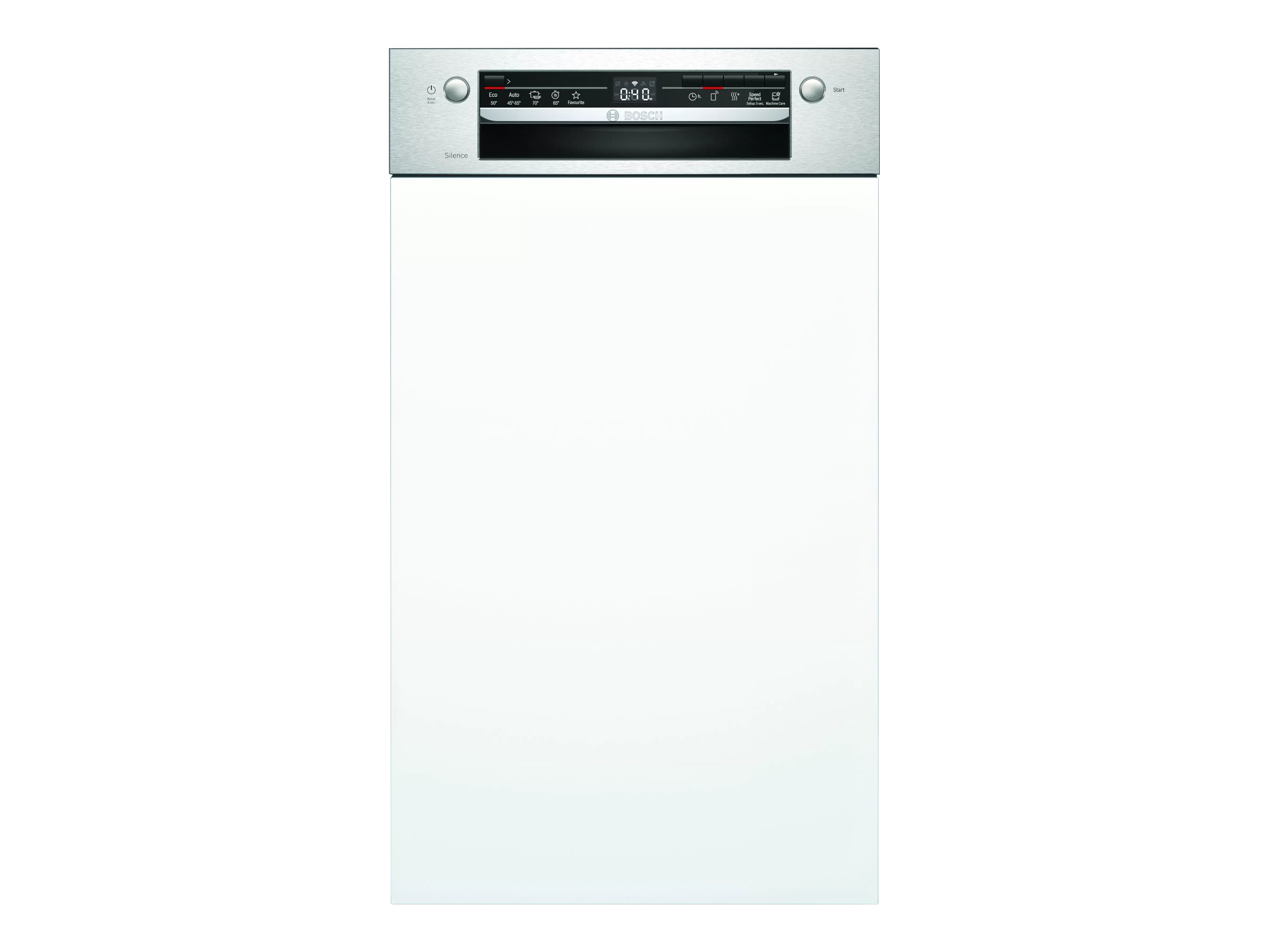 Bosch Serie | 2 SPI2IKS10E - Opvaskemaskine - til indbygning - Wi-Fi - Niche - bredde: 45 cm - dybde: 55 cm - højde: 81.5 cm - rustfrit stål