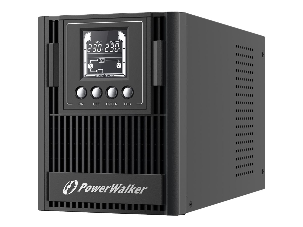 Powerwalker Vfi 1000 At Ups-enhed Dobbeltkonvertering (online) 1 Kva 900 W 3 Ac Stikkontakt(er)