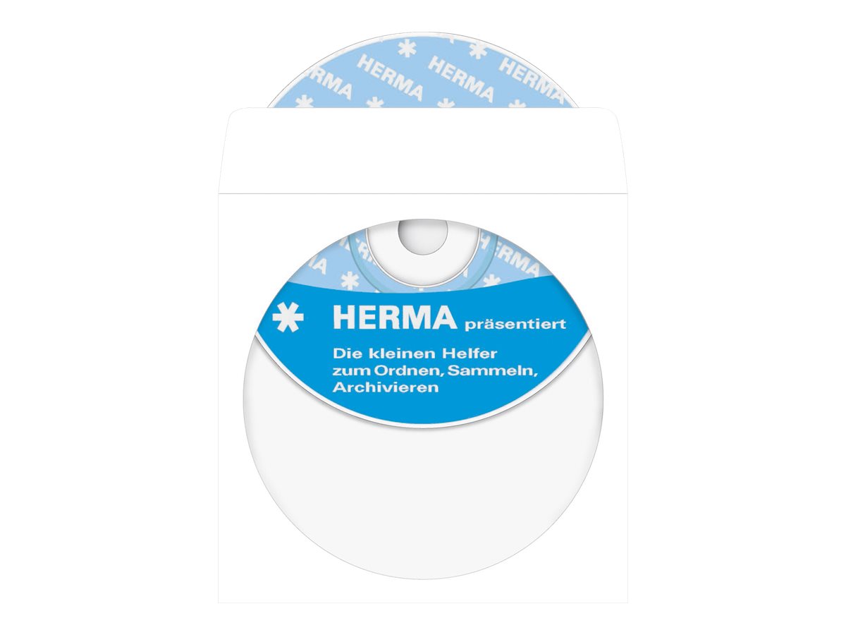 HERMA - CD/DVD lomme - hvid