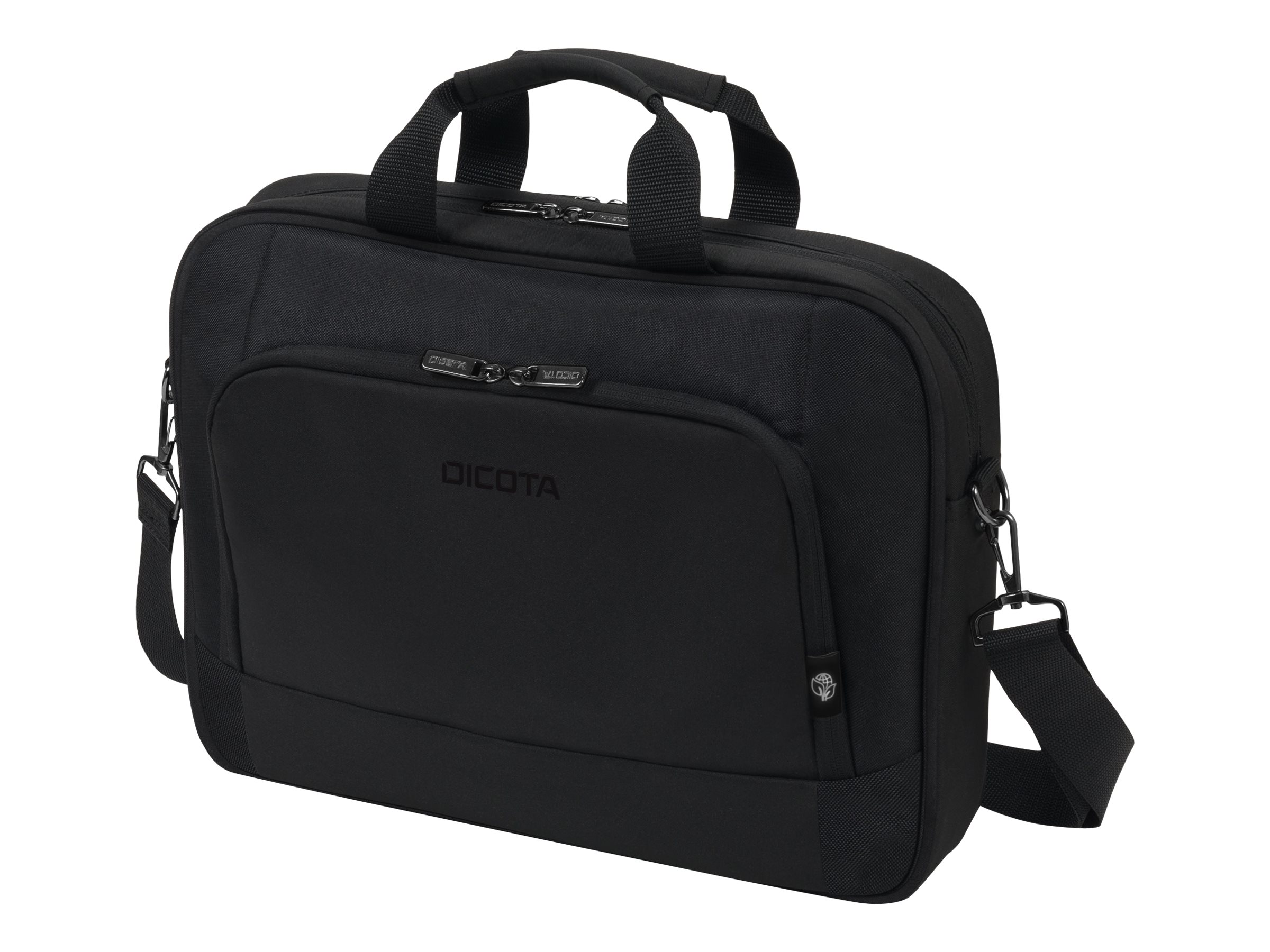 DICOTA Eco Top Traveller Bæretaske 14.1" Metal Neopren 300D RPET polyester Sort