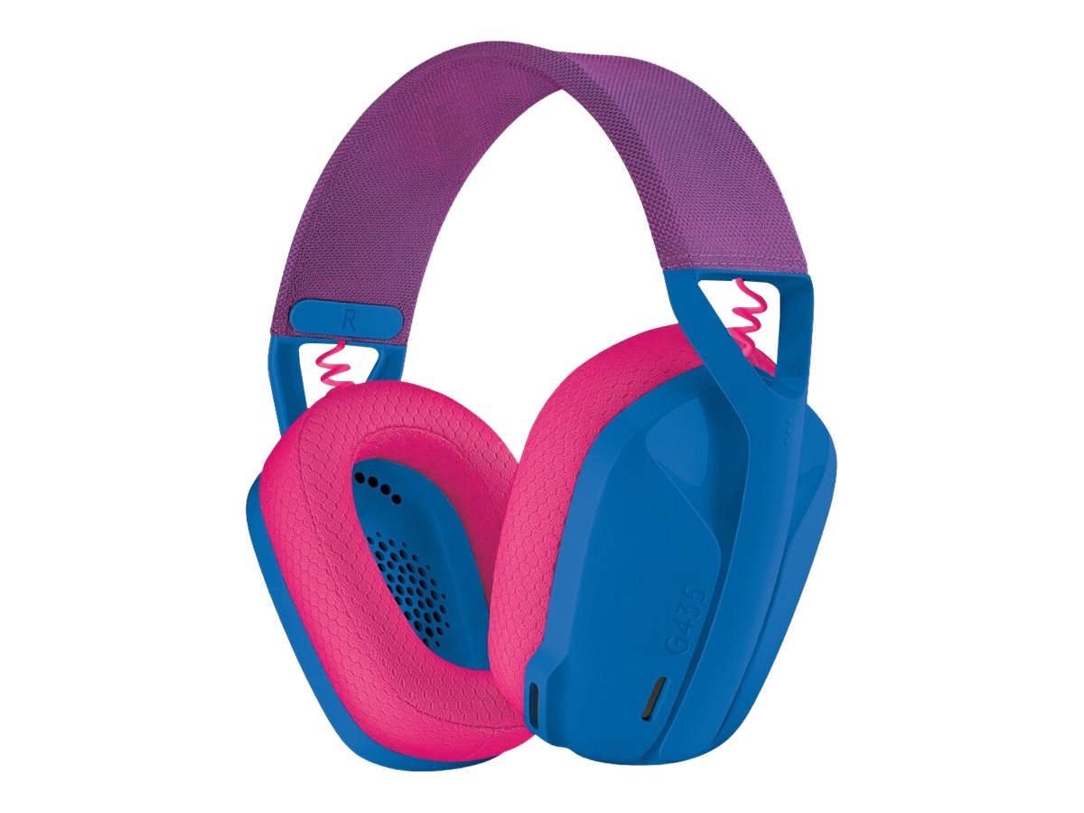 Logitech® | G435 LIGHTSPEED - Headset - fuld størrelse - 2,4 GHz - trådløs - USB - Blå