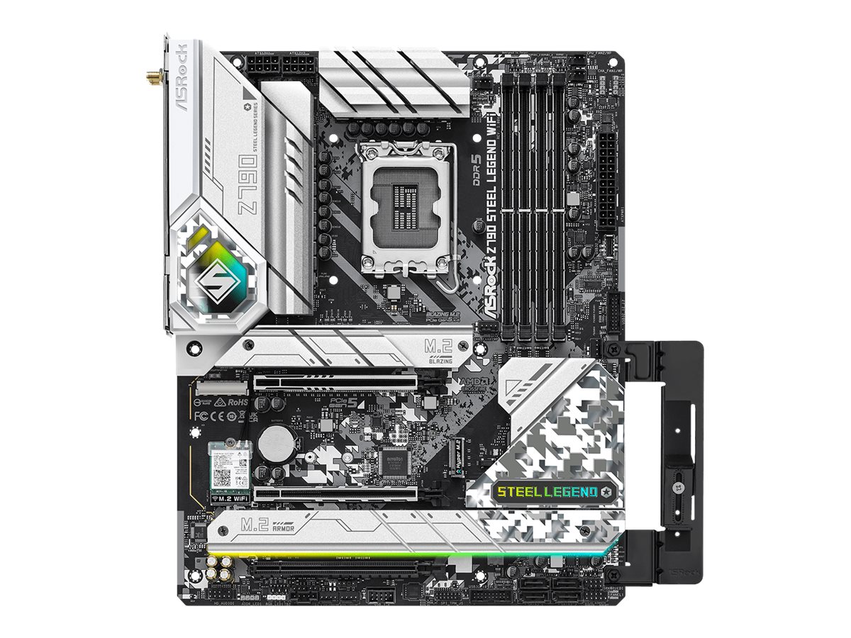 ASRock Z790 Steel Legend WiFi Bundkort - Intel Z790 - Intel LGA1700 socket - DDR5 RAM - ATX