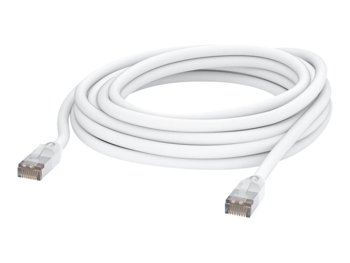 Ubiquiti UniFi - Patchkabel - RJ-45 (han) til RJ-45 (han) - 8 m - 6 mm - STP - CAT 5e - udendørs, robust - hvid