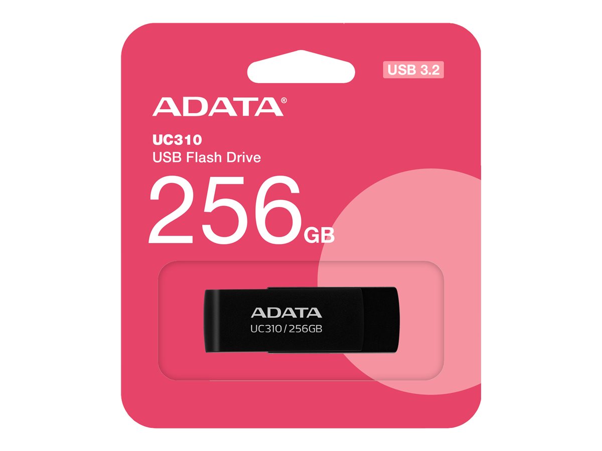 ADATA UC310 256GB USB 3.2 Gen 1 Sort