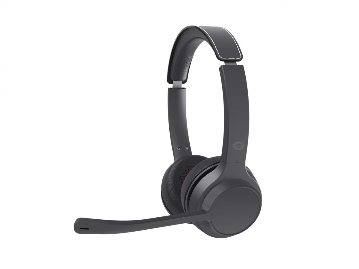 Trådløst stereoheadset med mikrofon og ANC - Bluetooth 5.3, sort