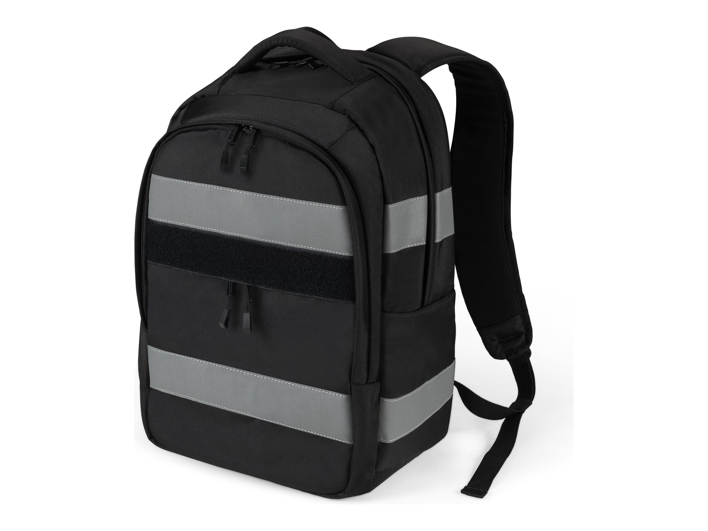 DICOTA Reflective - V2 - rygsæk - termoplastisk polyuretan (TPU), 600D RPET - sort - 15.6