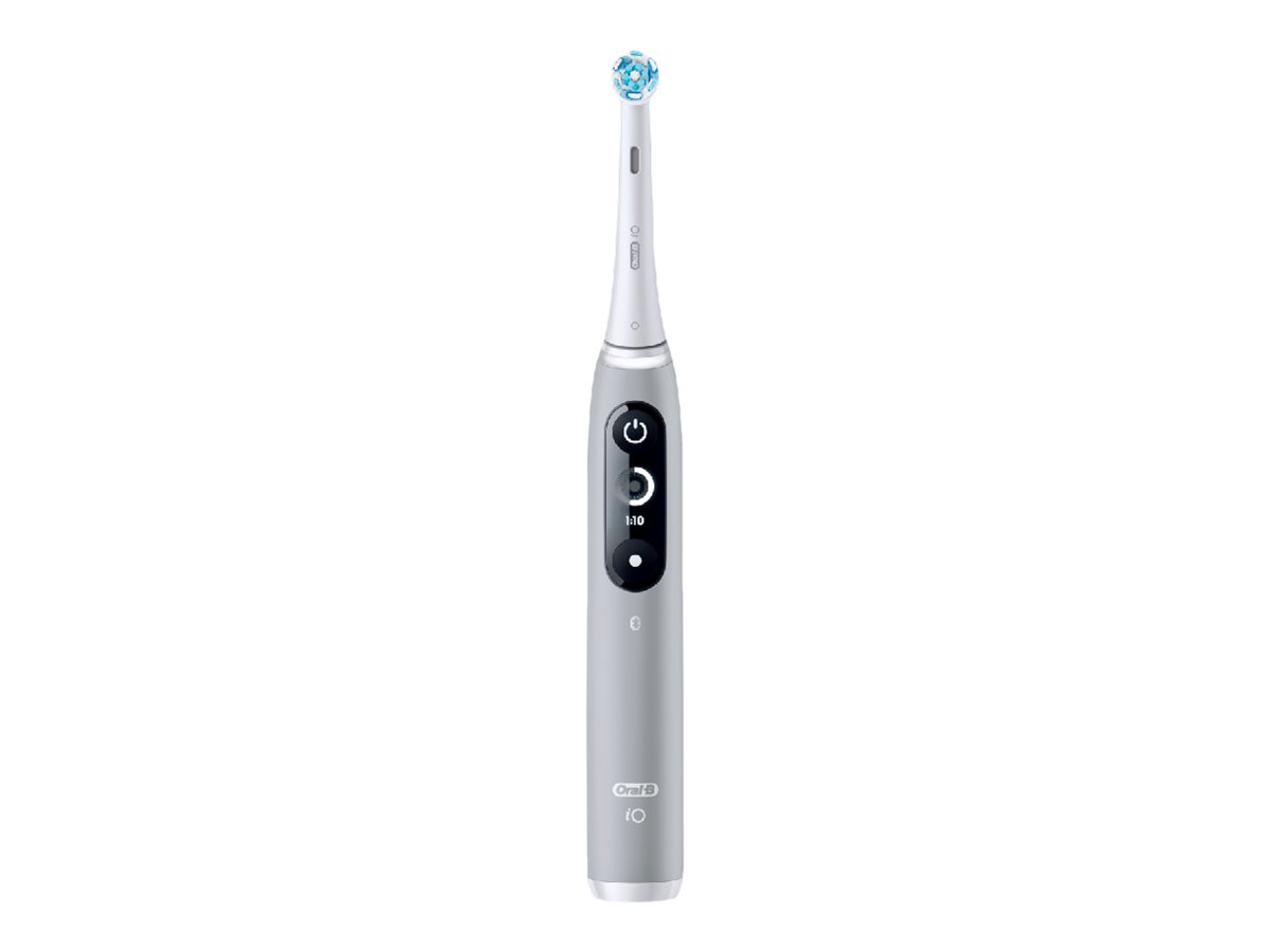 Oral-B iO 6S, Voksen, Vibrerende tandbørste, Daglig pleje, Dyb rensning, Gum pleje, Sensitiv, Blegning, Grå, Hvid, 2 min, Grå, Hvid