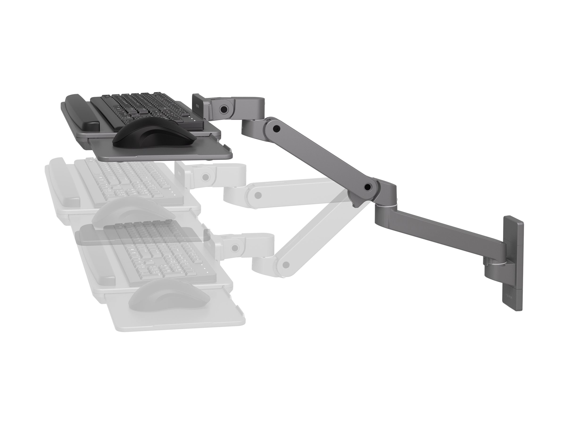 Ergotron LX Pro keyboard/mouse arm mount tray - adjustable