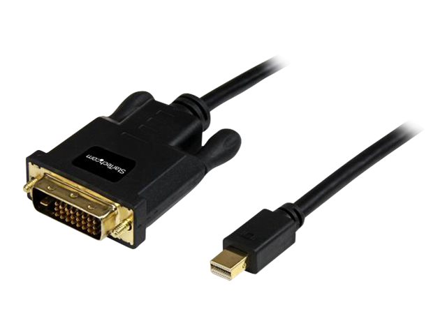 StarTech.com 10ft Mini DisplayPort to DVI Adapter Cable - Mini DP to DVI Video Converter - MDP to DVI Cable for Mac / PC 1920x1200 - Black billede