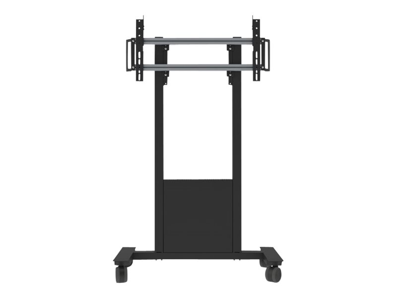 SMS Func Mobile - Vogn med hjul - for LCD display / notebook - sort - skærmstørrelse: fra 46 - gulvstående