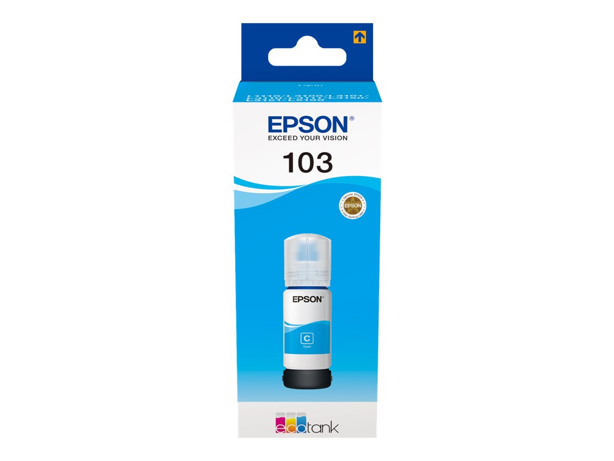 Epson 103 Cyan Blækrefill C13T00S24A