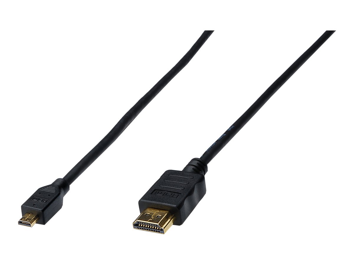 ASSMANN HDMI-kabel med Ethernet 1m Sort