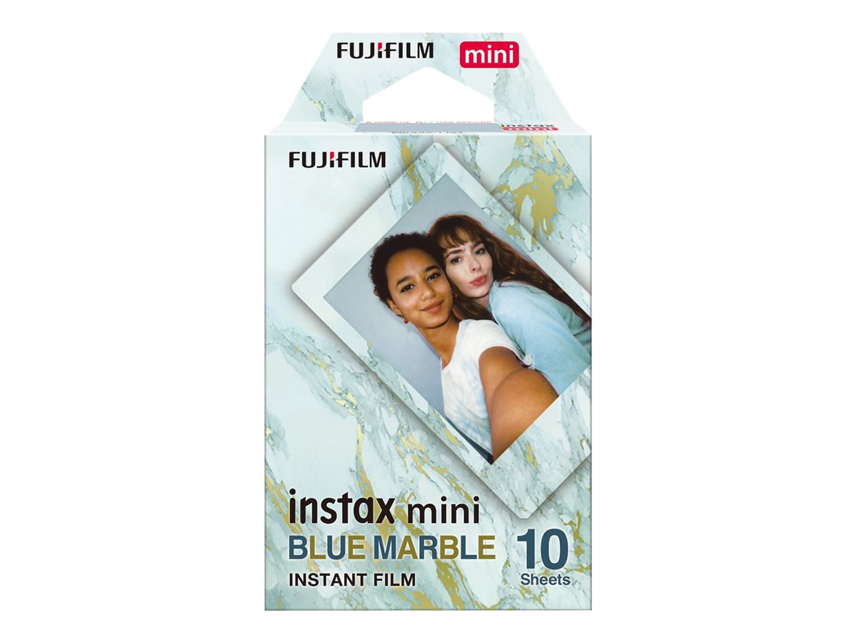 Fujifilm Instax Mini Blue Marble Farvefilm til umiddelbar billedfremstilling (instant film) ISO 800