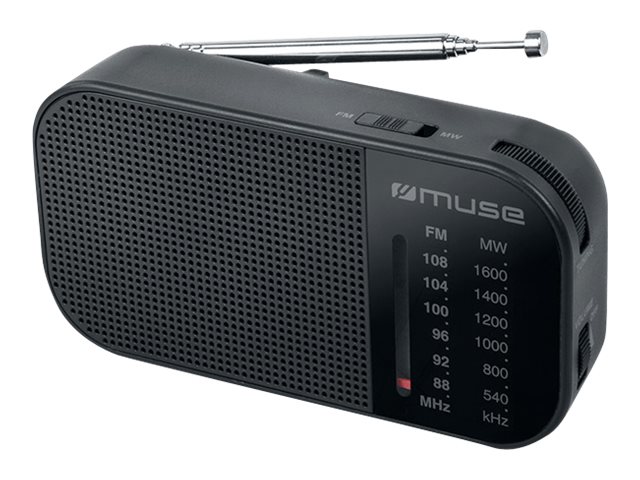 MUSE M-025 R Radio Portable FM/AM Black