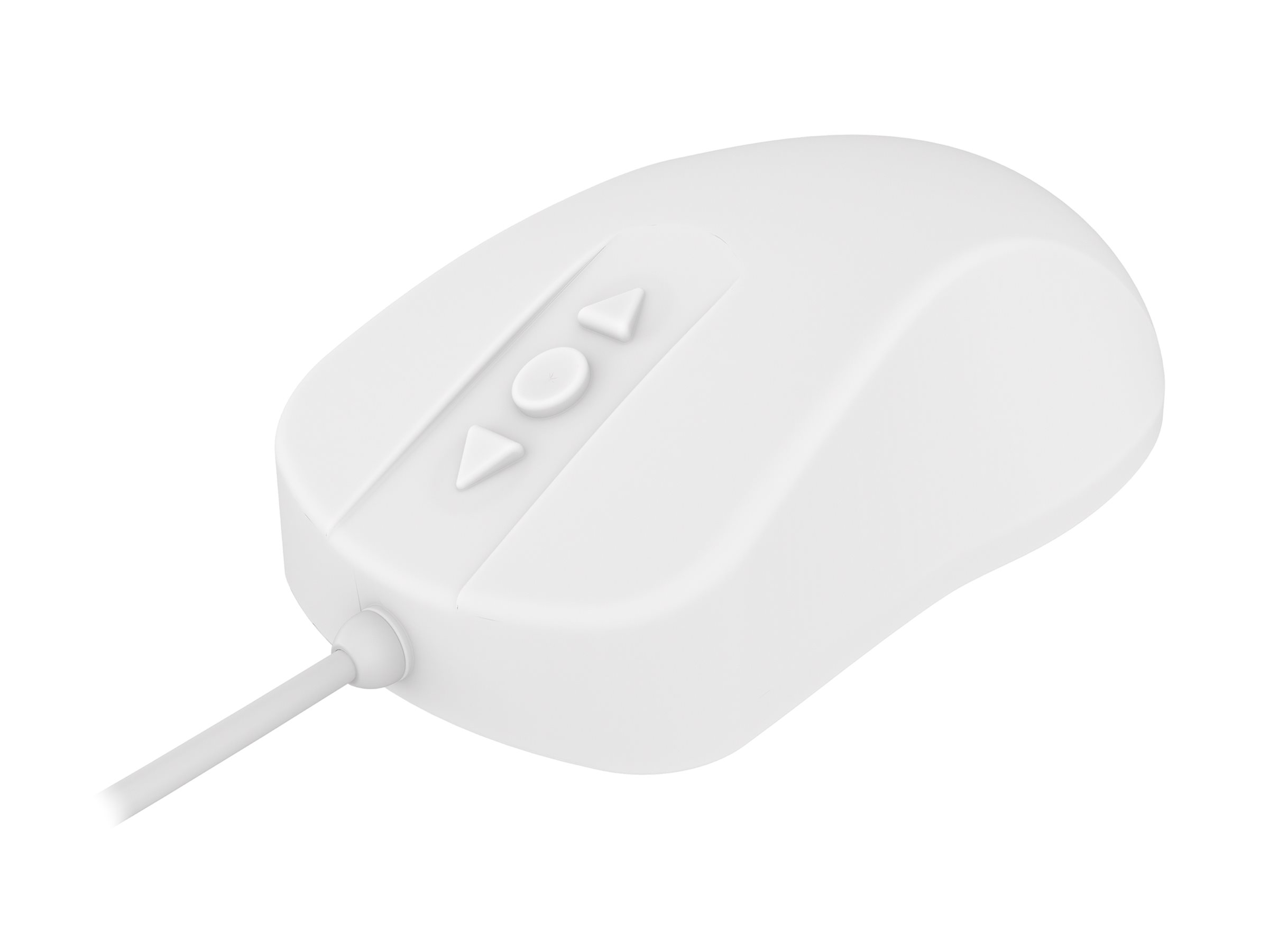 Contour Active Key AK-PMH12 - Standard Sized - mus - medical, hygienic design - optisk - 5 knapper - kablet - USB - hvid