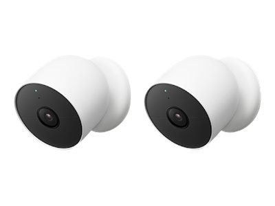 Google Nest Cam - Batteridrevet Udendørs/Indendørs Sikkerhedskamera 2-Pak