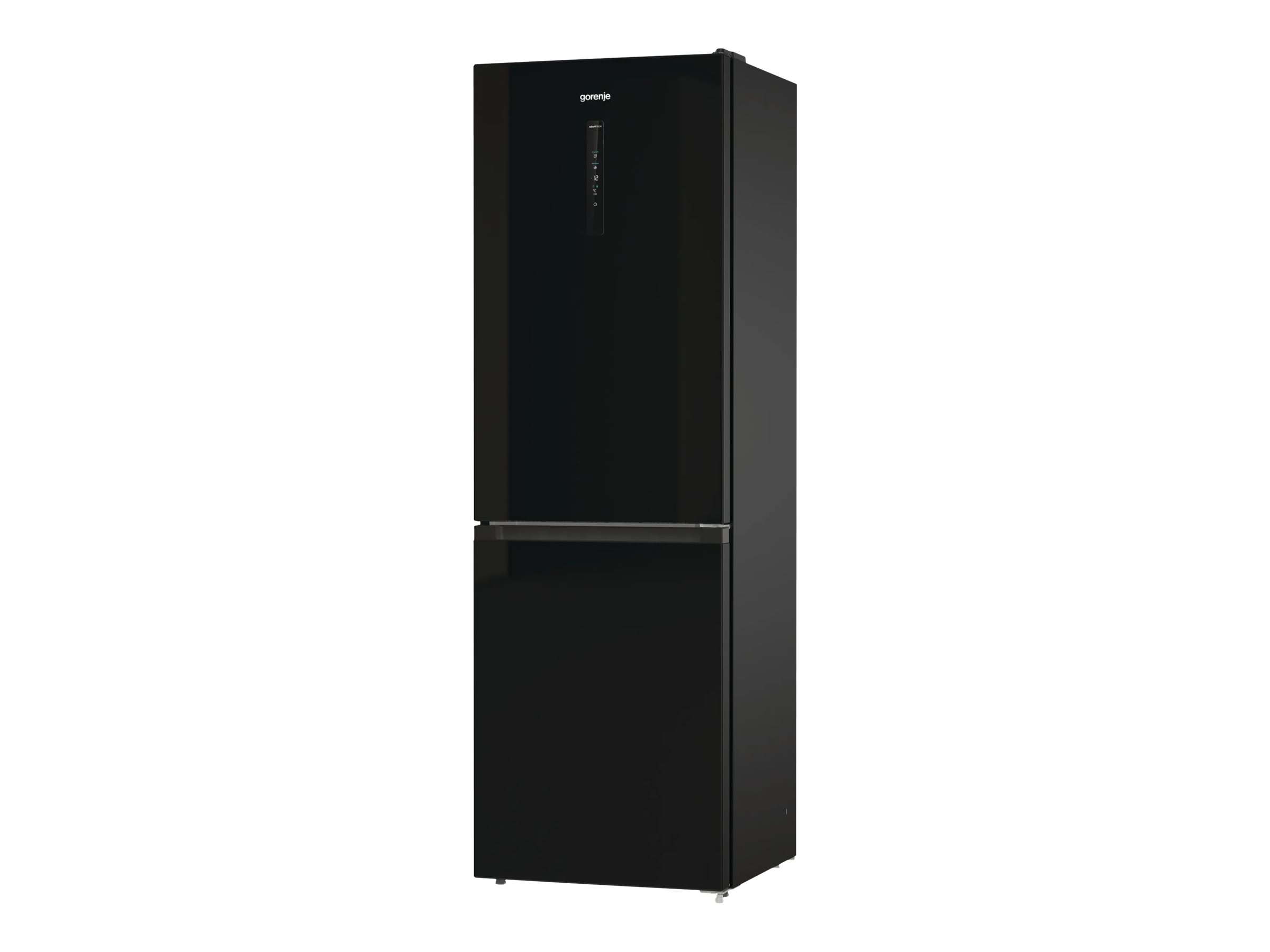 Gorenje NRK6192ABK4 - Køleskab/fryser - bund-fryser - bredde: 60 cm - dybde: 59.2 cm - højde: 185 cm - 300 liter - Klasse E - sort