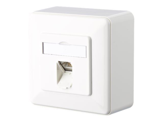 Metz Connect C6Amodul - sokkeludgang - 1 netværkssokkel - ren hvid, RAL 9010