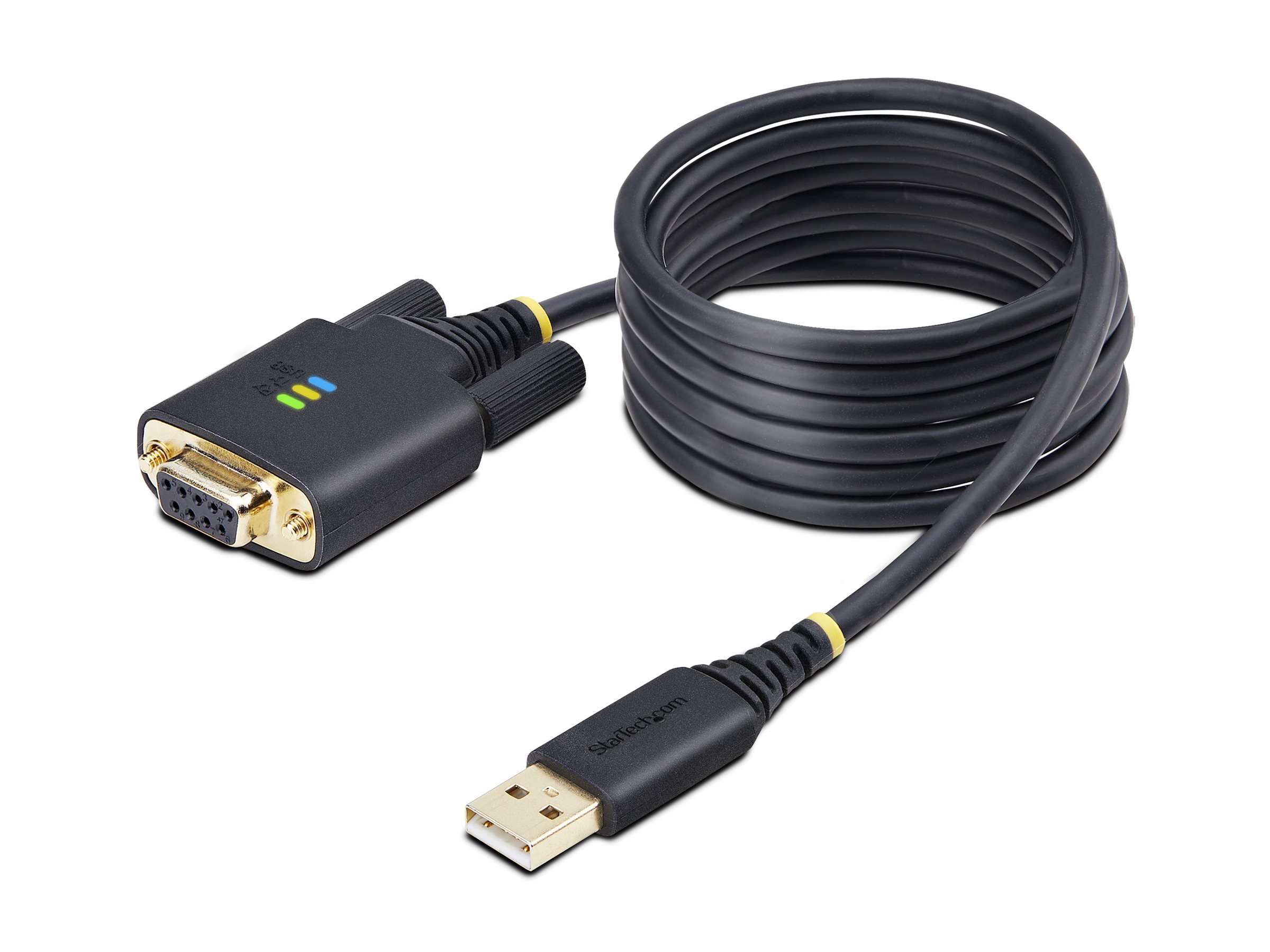 StarTech.com 6.6ft/2m USB to Null Modem Serial Adapter Cable FTDI RS232 - USB / serial cable - USB to DB-9 - 2 m