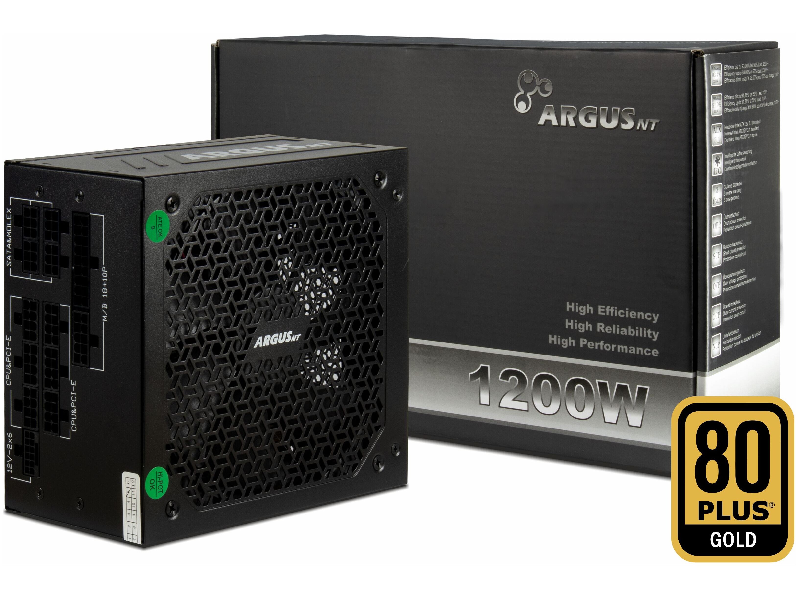 ArgusNT HA-1200BA4 Strømforsyning 1200W