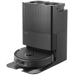 Roborock Qrevo Plus, Poseløs, Sort, Rund, Støvpose, 0,33 L, 63 dB