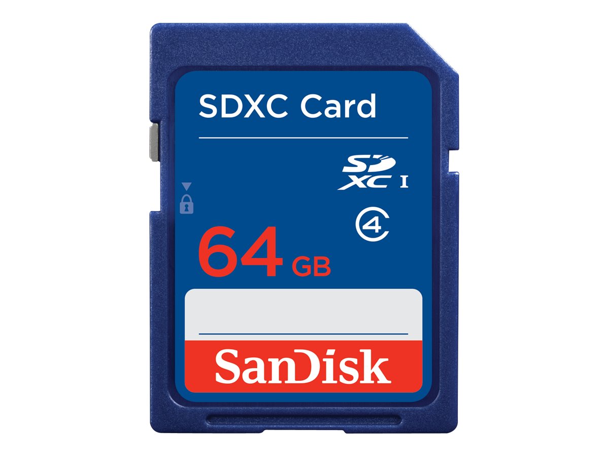 SanDisk - Flashhukommelseskort - 64 GB - Class 4 - SDXC