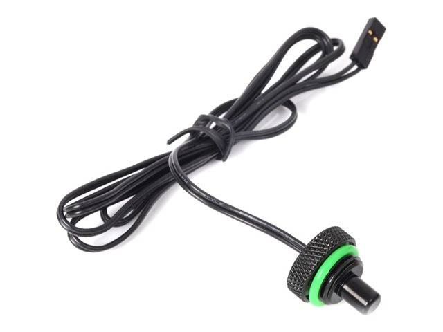 Bitspower G1/4" Matt Black Temperature Sensor Stop Fitting