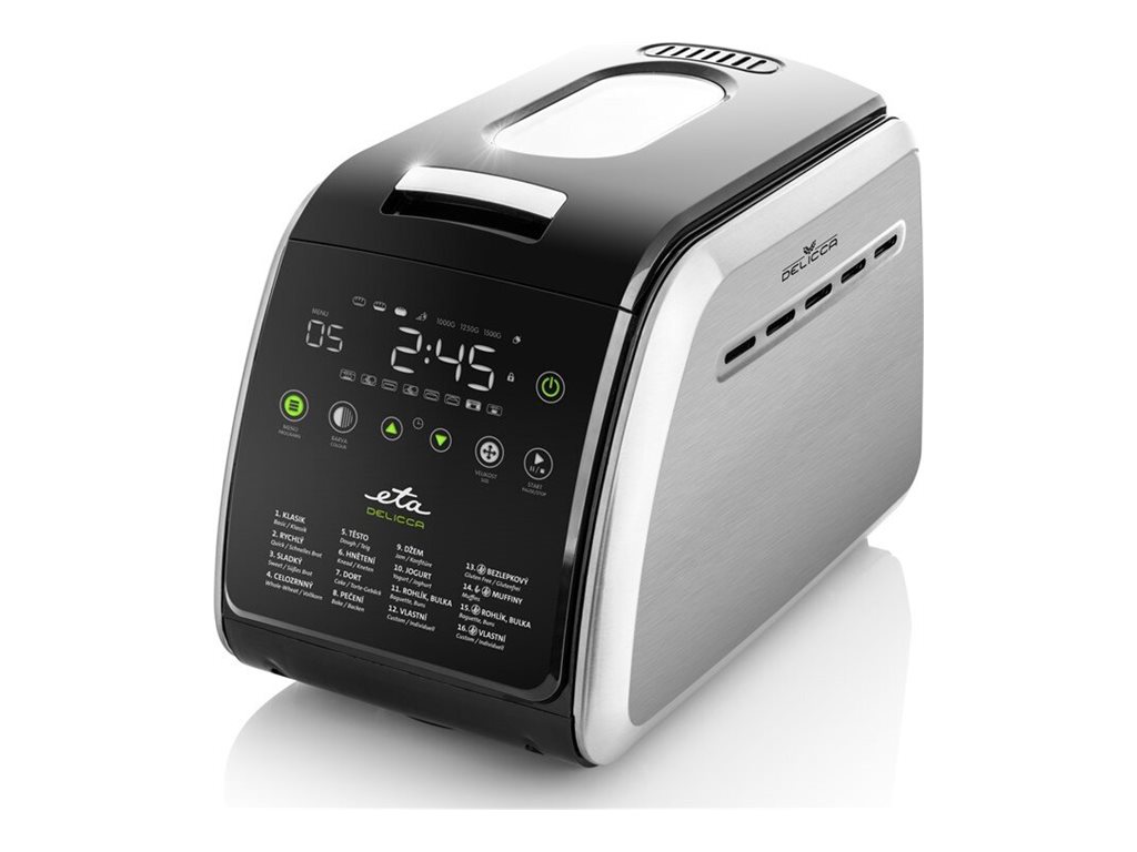 ETA Delicca II 7149 90030 - Brødmaskine - 850 W - rustfrit stål/sort