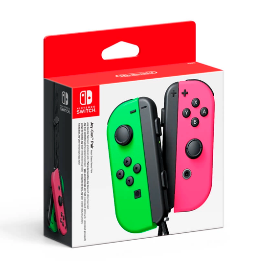 NINTENDO Joy-Con (L)/(R) - Gamepad - trådløs - neongrøn, neonpink (pakke med 2) - for Nintendo Switch