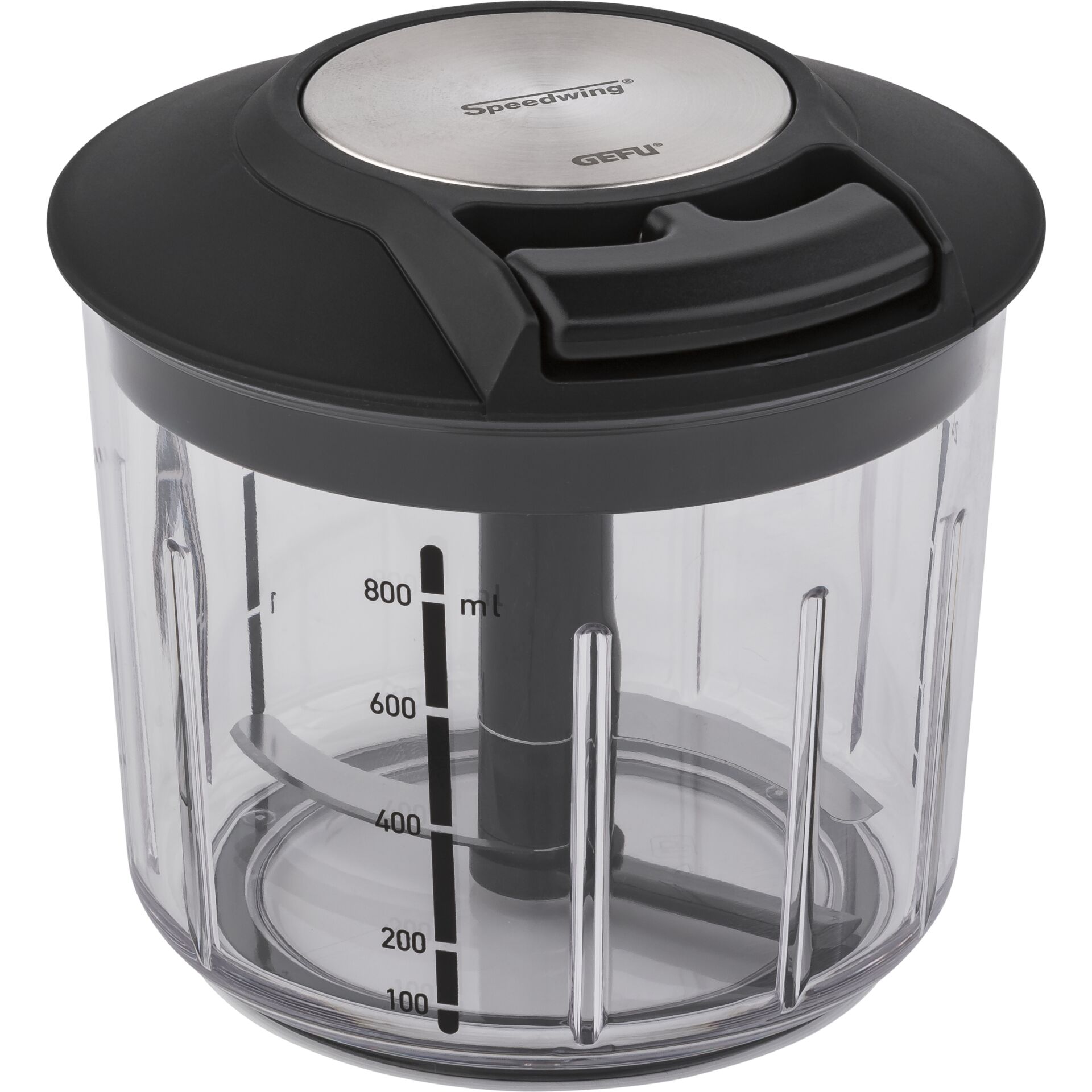 GEFU 13600 madkniv og anden skære-enhed Sort, Sølv, Transparent