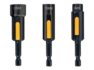Dewalt 3 Pack Cleanable Hexagonal Magnetic Nut/Socket Driver 8/10/13mm