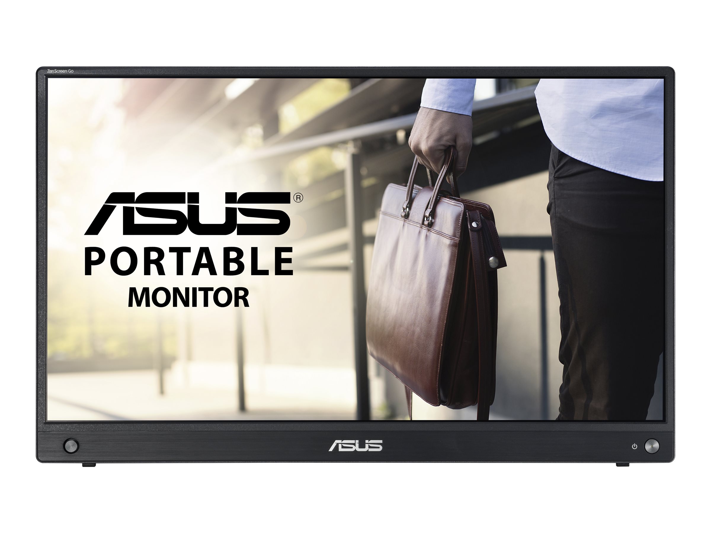 ASUS ZenScreen GO MB16AWP - LED-skærm - 15.6 - bærbar - 1920 x 1080 Full HD (1080p) @ 60 Hz - IPS - 250 cd/m² - 1000:1 - 5 ms - Mini HDMI, USB-C - højtalere - metalsort gun