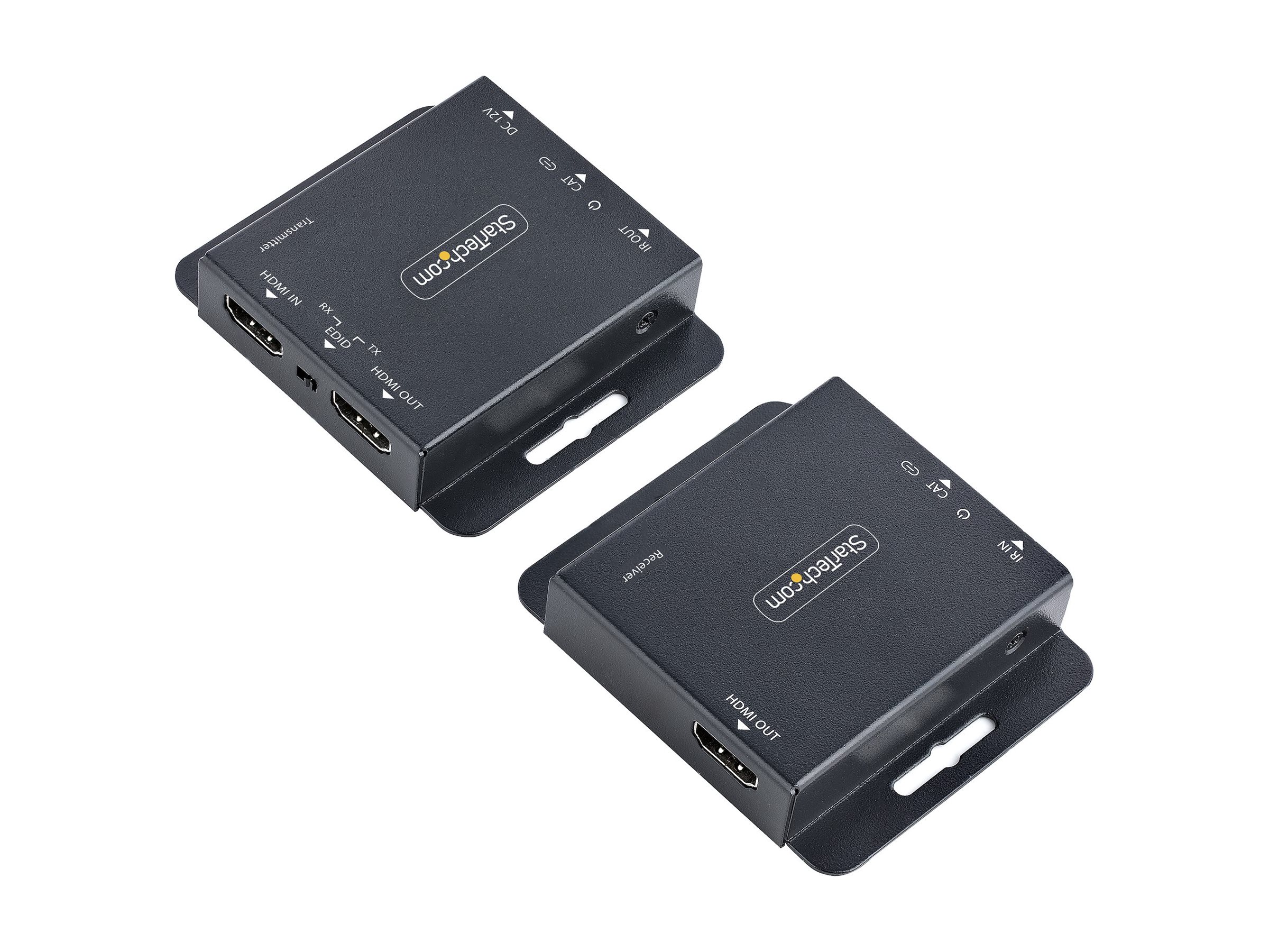 Startech HDMI Extender over CAT6/CAT5, 4K 30Hz/130ft (40m) or 1080p 60Hz/230ft (70m) Video Extender, 4K HDMI over Ethernet Extender, PoC HDMI Transmitter and Receiver Kit, IR Extension - Local Video Output - Video/audio ekspander - HDMI - over CAT 5/6 - op til 70 m