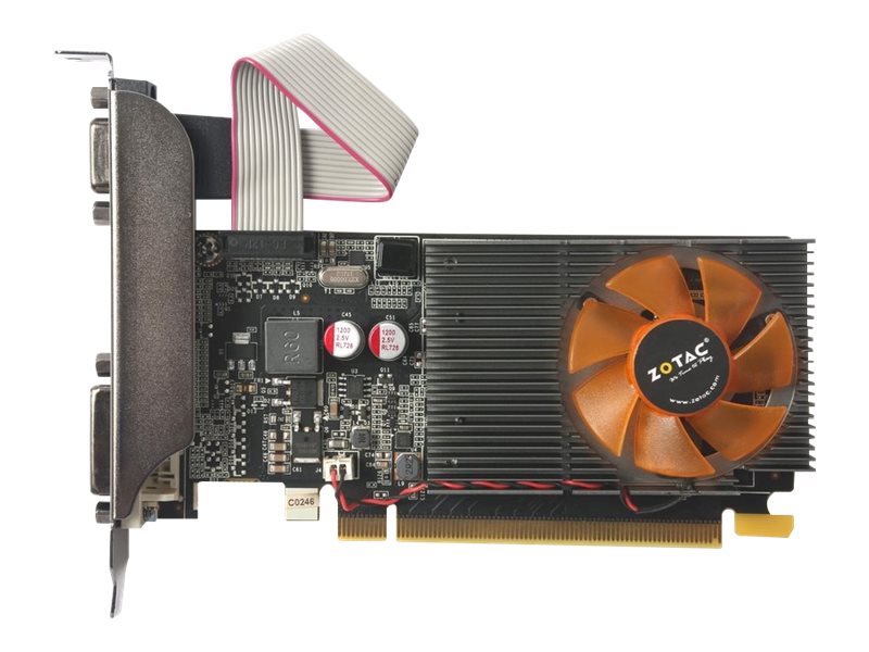 ZOTAC GeForce GT 710 Low Profile - 2GB GDDR3 RAM - Grafikkort