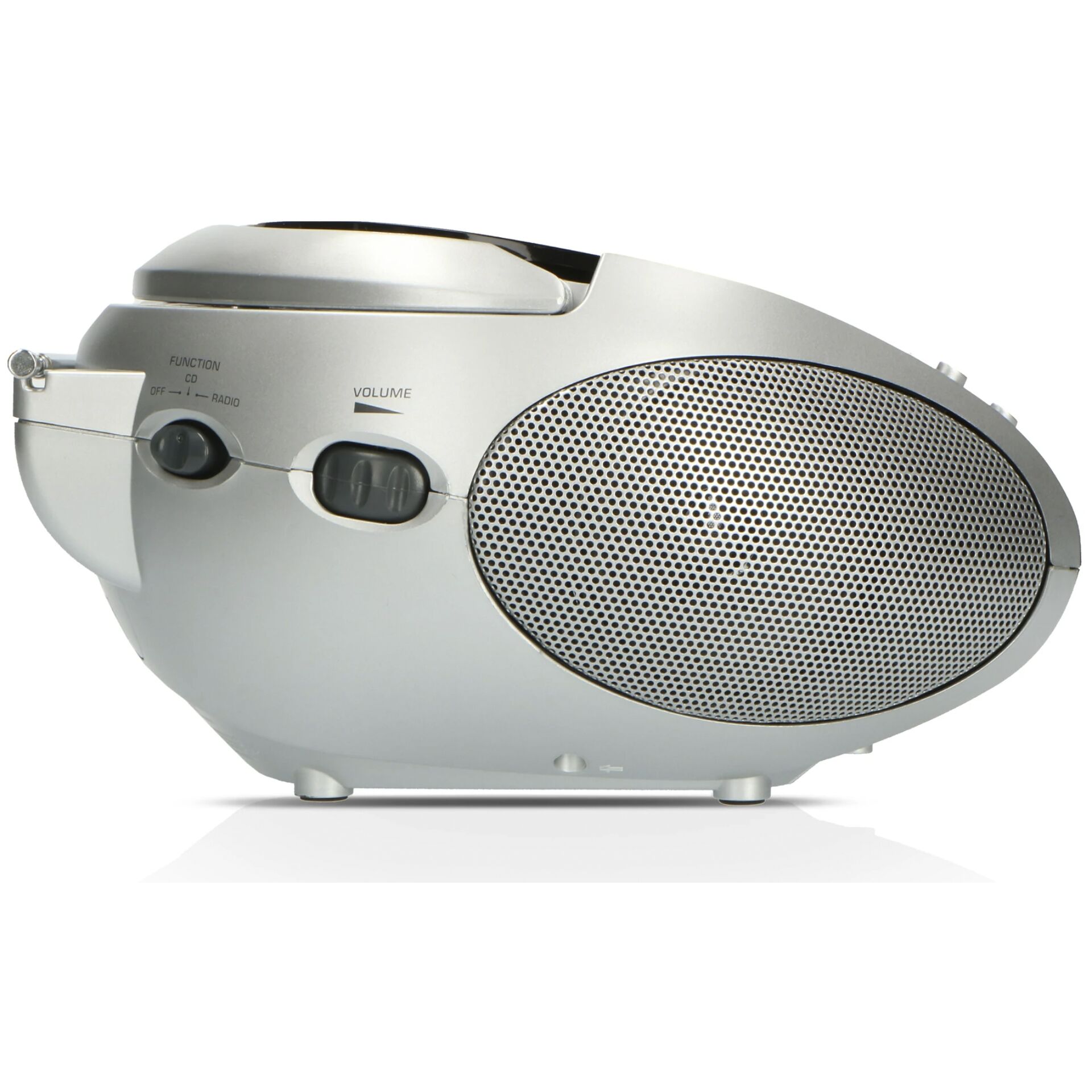 Lenco SCD-24 Digital FM Sort, Sølv MP3-afspilning billede