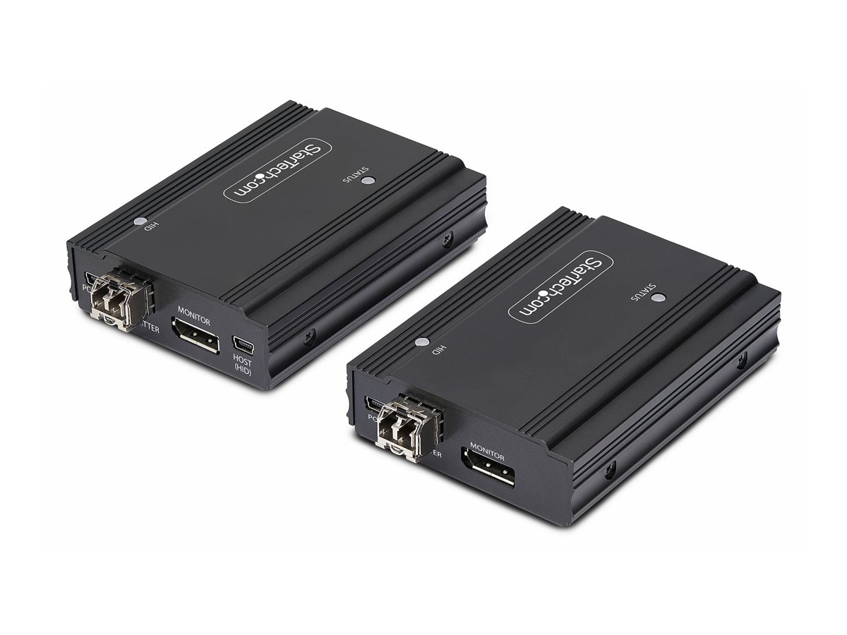 StarTech.com FD121-KVM-EXTENDER DisplayPort KVM Extender over Fiber Optic 4K 60Hz Console Extender Kit Up to 300m